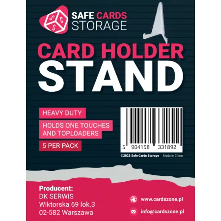 Akrylowy stojak na karty (mały) - 5 sztuk